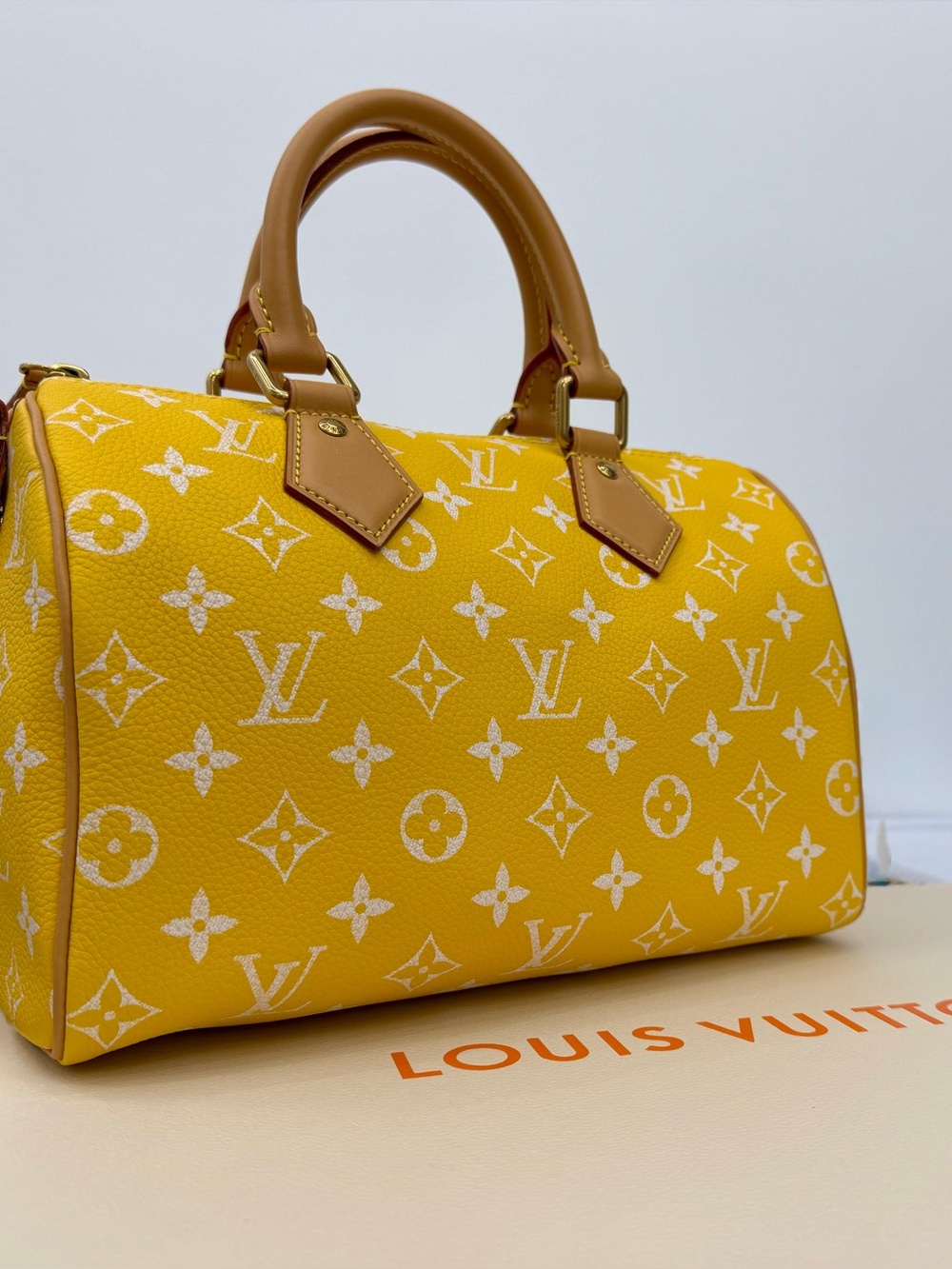 Louis Vuitton Speedy P9 Bandouliere Size 25 Jaune Mat Yellow M24426 Runway - Picture 1 of 7